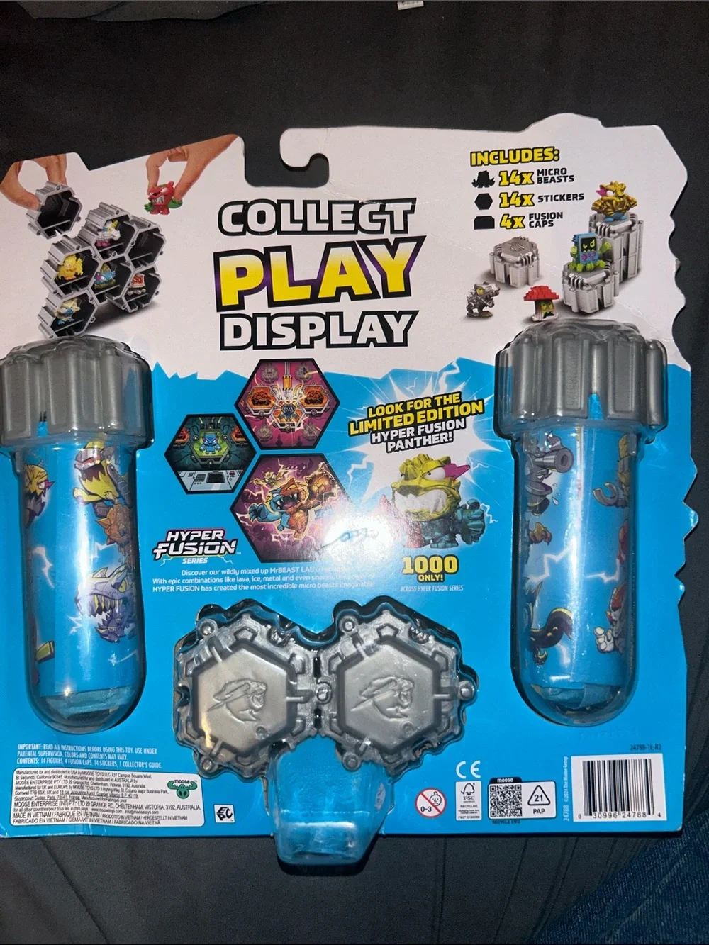 Mr Beast Lab Swarms Mega Lab Pack - Blue Micro Beasts Playset